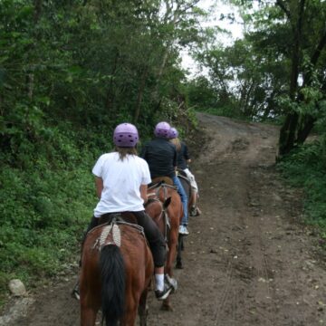 Riding horses in Costa Rica