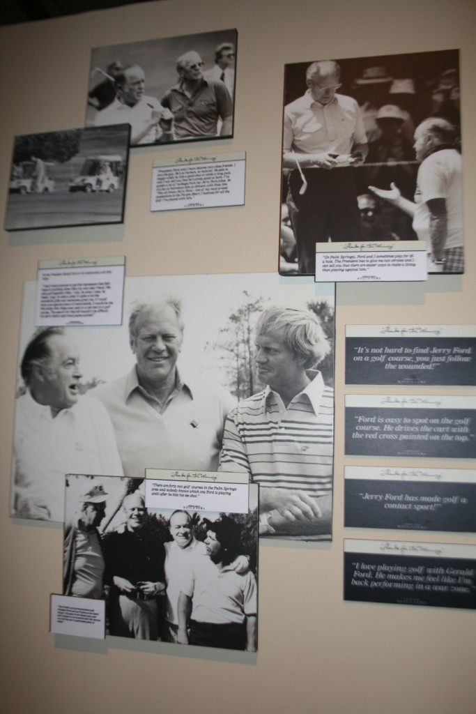 Bob Hope, Gerald Ford and Arnold Palmer.