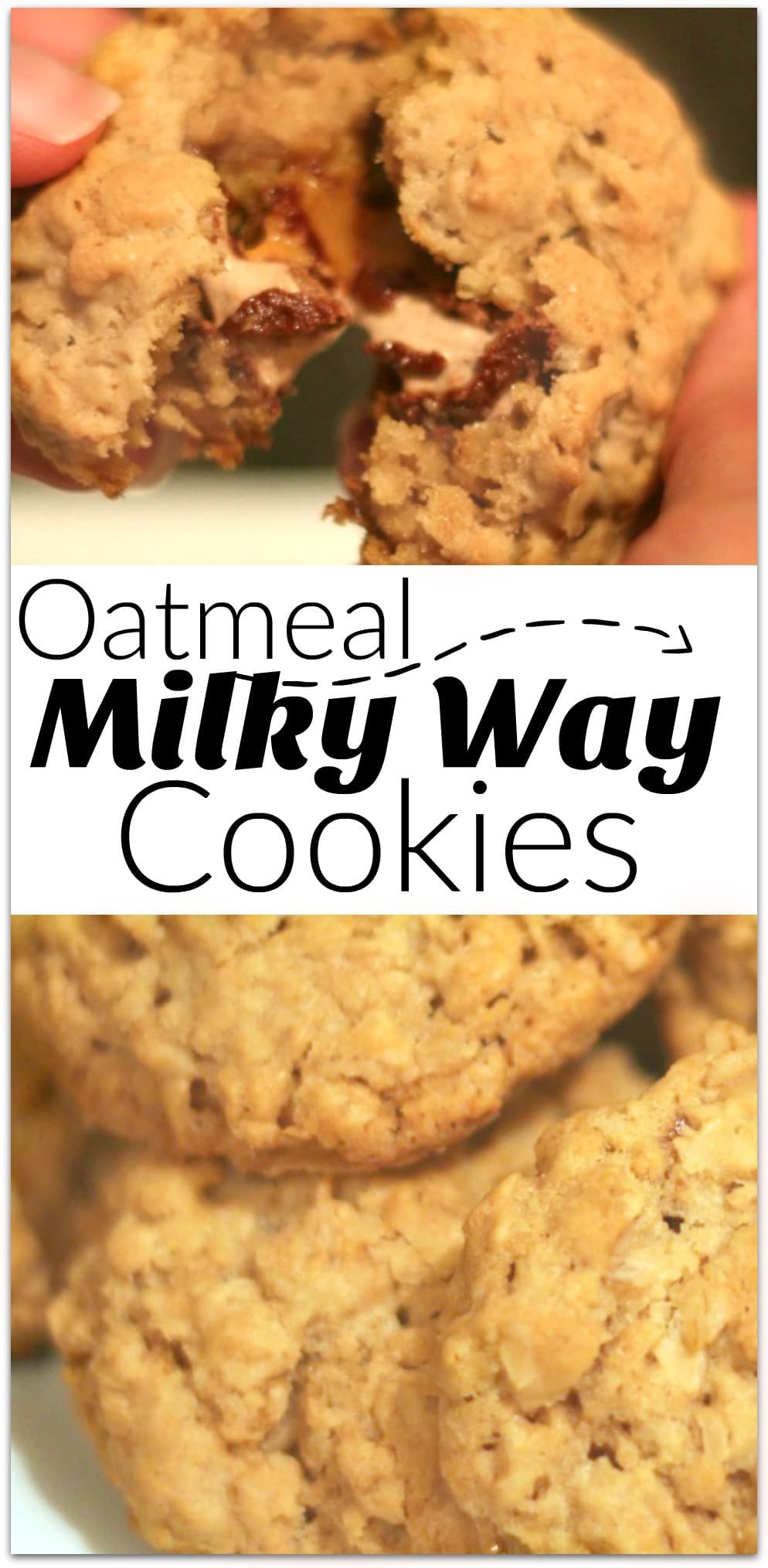 These oatmeal milky way cookies are unbelievable scrumptious! With a slightly crisp outside and delicious gooey inside, this will be your Game Day dessert!