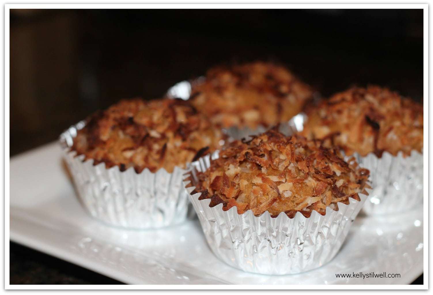 Sweet Potato Muffins with Toasted Coconut