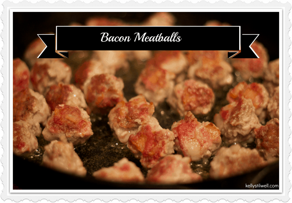 Bacon meatballs