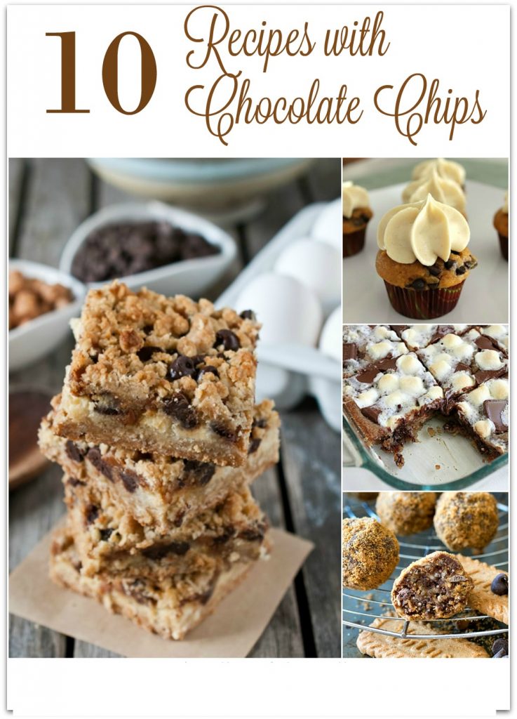 Who doesn't love chocolate chips? I love chocolate any way I can get it, but chocolate chip cookies, muffins, and bars? Be still my heart! 