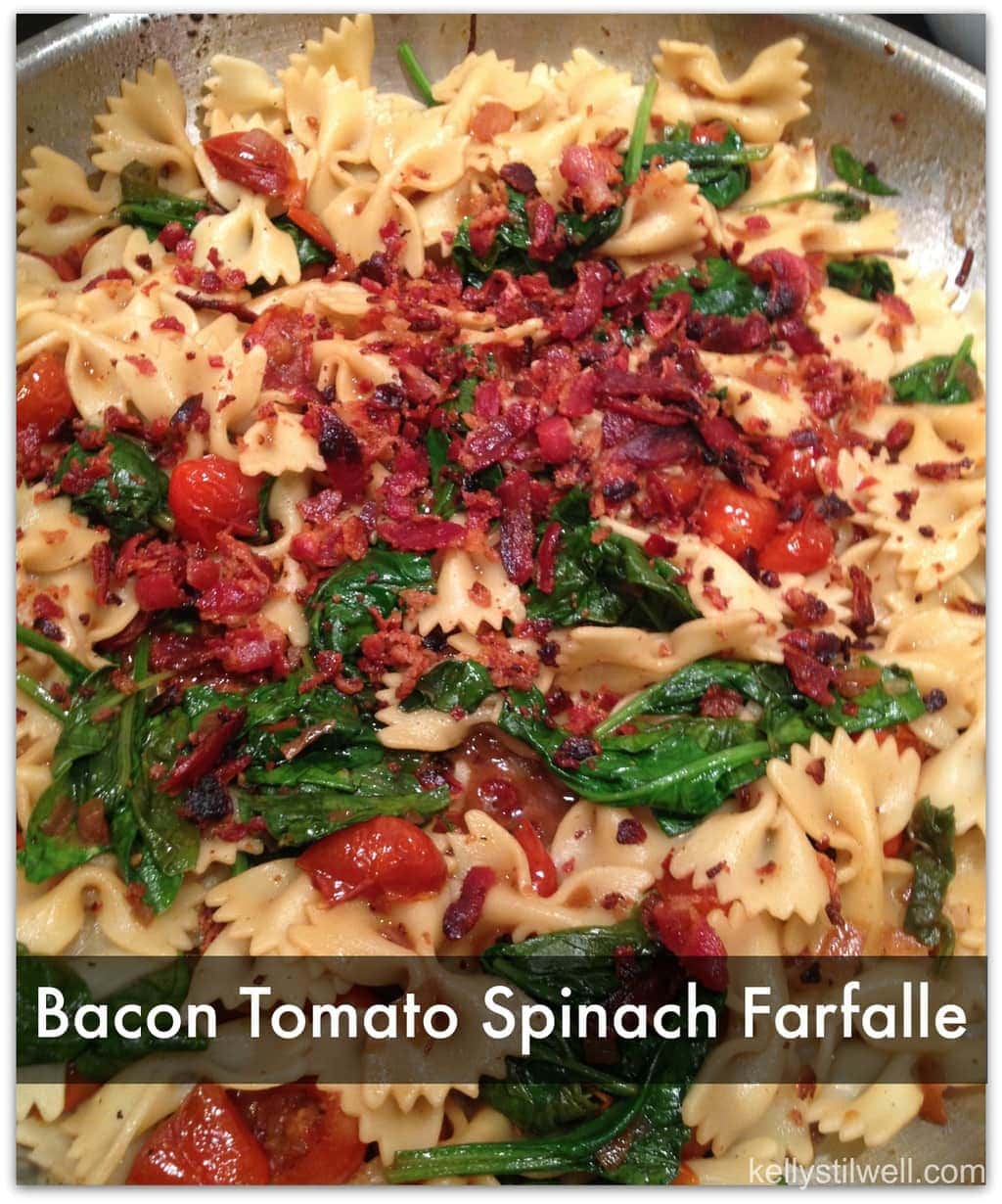 Bacon, Spinach & Tomato Farfalle