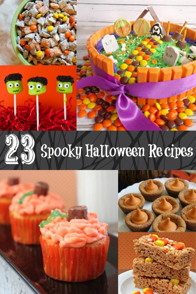 My kids love holidays, and making Halloween snacks for a party that are just a little spooky is always fun!  The flavors of these fall treats bring in the season, and these 23 Halloween snacks are all pretty easy to prepare, too! #Halloween #HalloweenTreats #HalloweenSnacks #HalloweenRecipes 