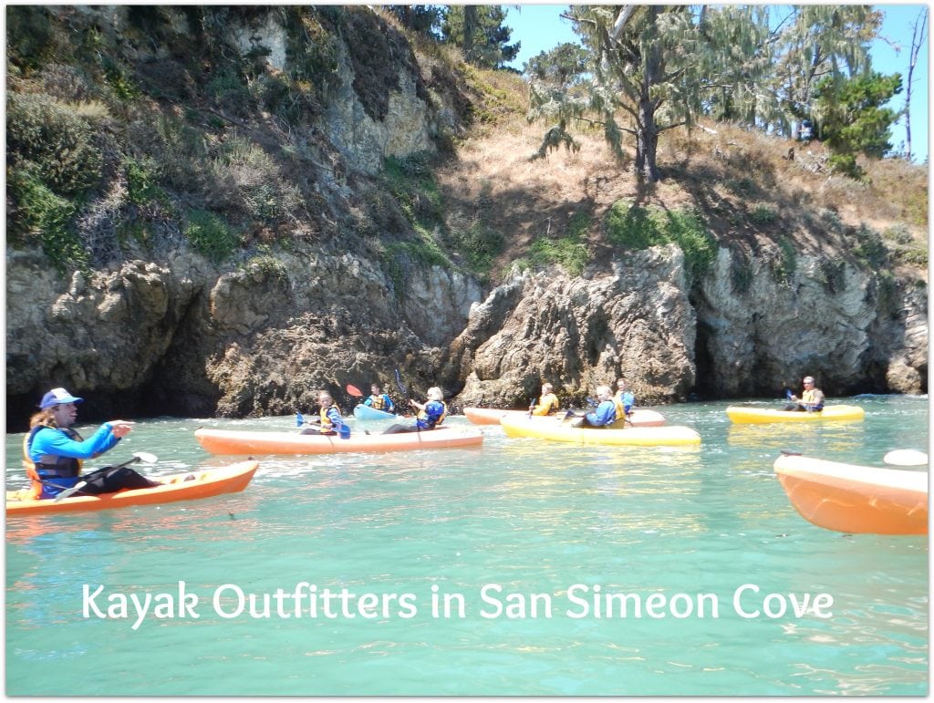 Kayaking in San Simeon Cove California Food Fun & Faraway Places