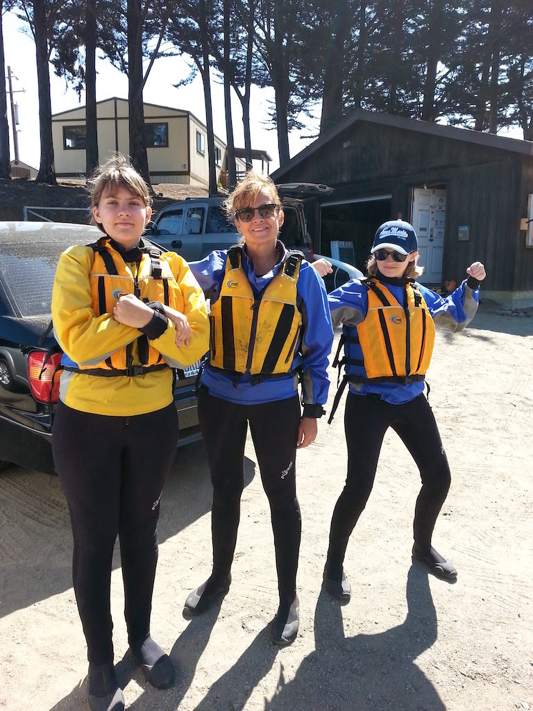 Kayaking in San Simeon Cove is a great first introduction to the sport. This was an activity we had never done as a family before, so we were excited.