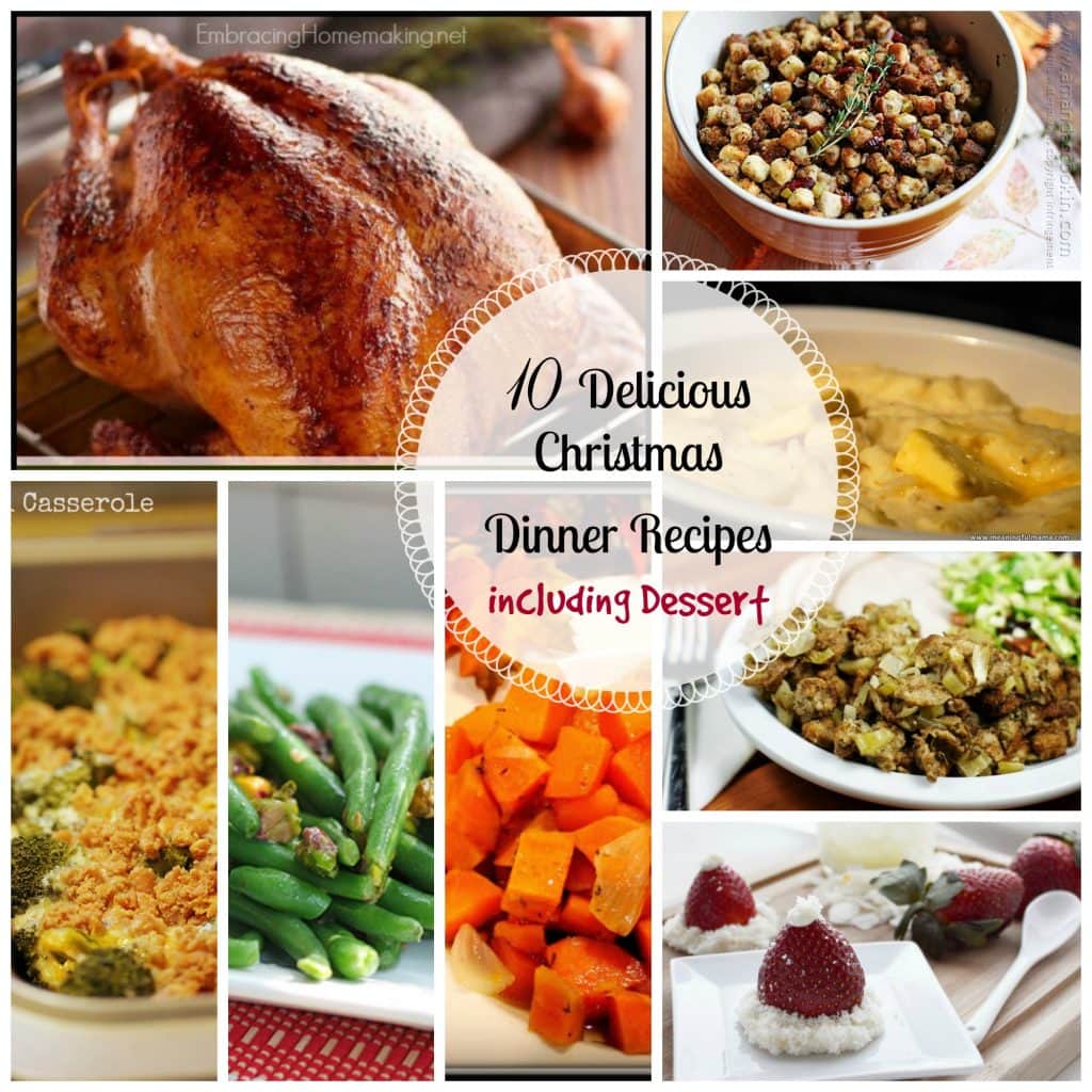 10 Delicious Christmas Dinner Recipes including Dessert! Food Fun