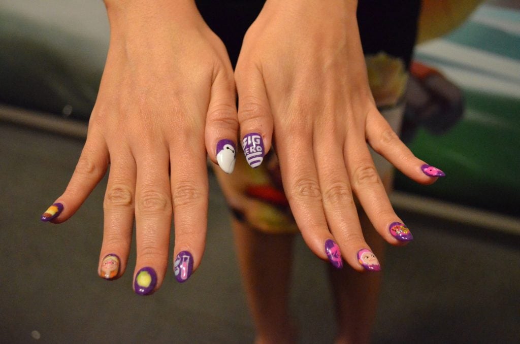Genesis Rodriguez's nails