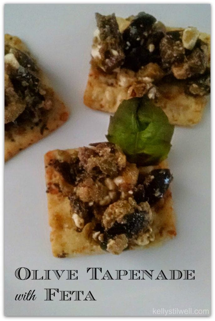 This Olive Tapenade with Feta appetizer is the perfect food to serve at your Christmas or New Year's Party! The recipe is easy and delicious, and you'll be out of the kitchen in no time!