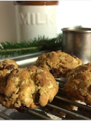 These white chocolate cranberry oatmeal cookies are one of my favorite recipes. Head to the kitchen and make some for your family tonight! They are delicious!