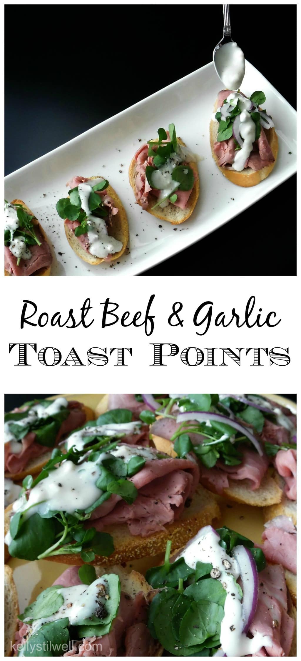 Roast Beef Crostini with Bleu Cheese - Food Fun & Faraway Places