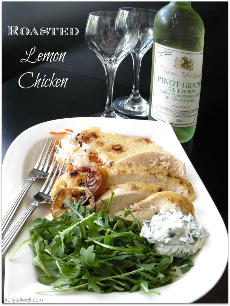  Roasted Lemon Chicken and Basmati Jeweled Rice Food Fun 