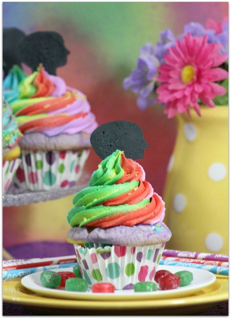 These cupcakes are the perfect recipe for a Disney Pixar Inside Out celebration! The full recipe is included here!