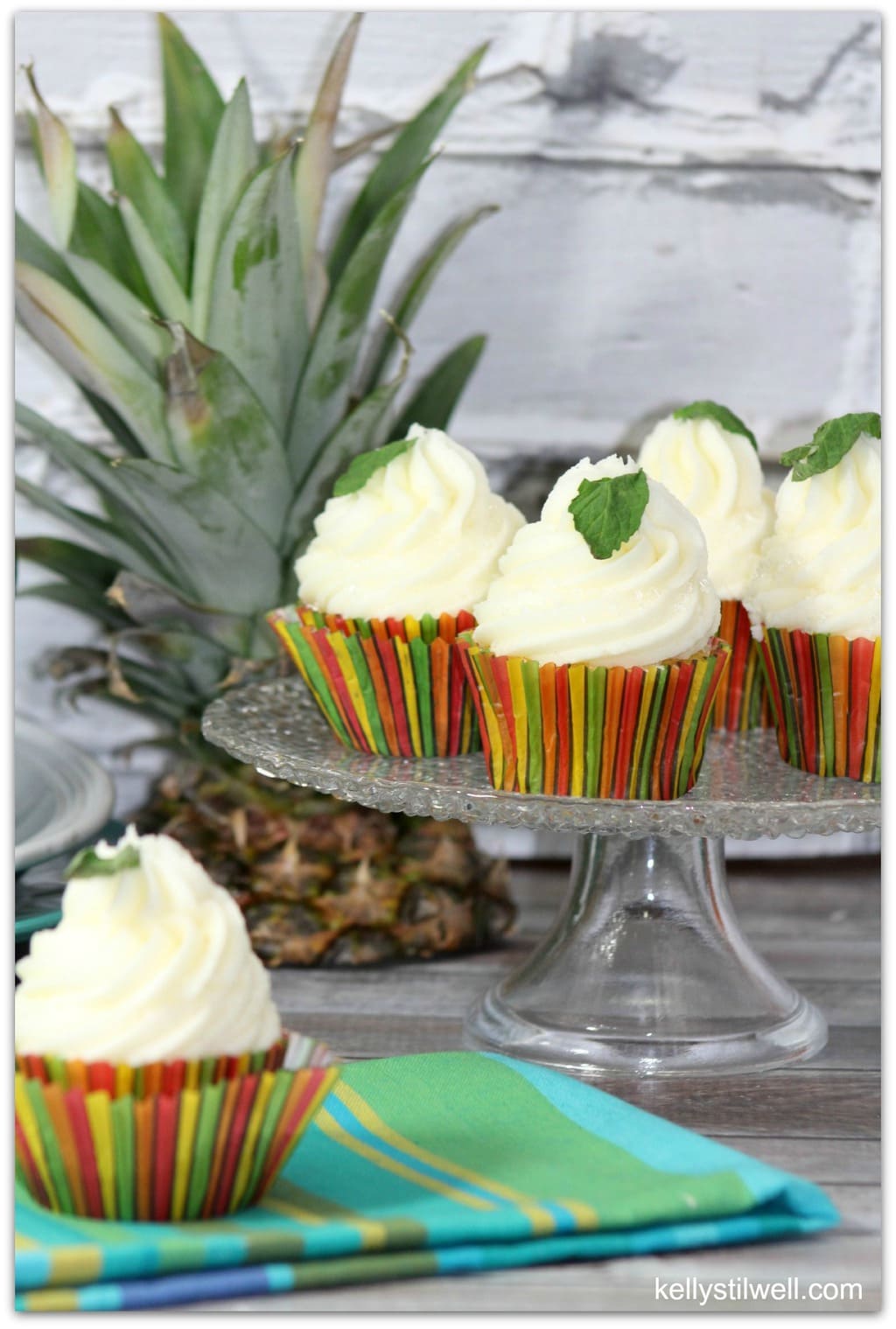 Pineapple Mojito Cupcakes - Food Fun &amp; Faraway Places