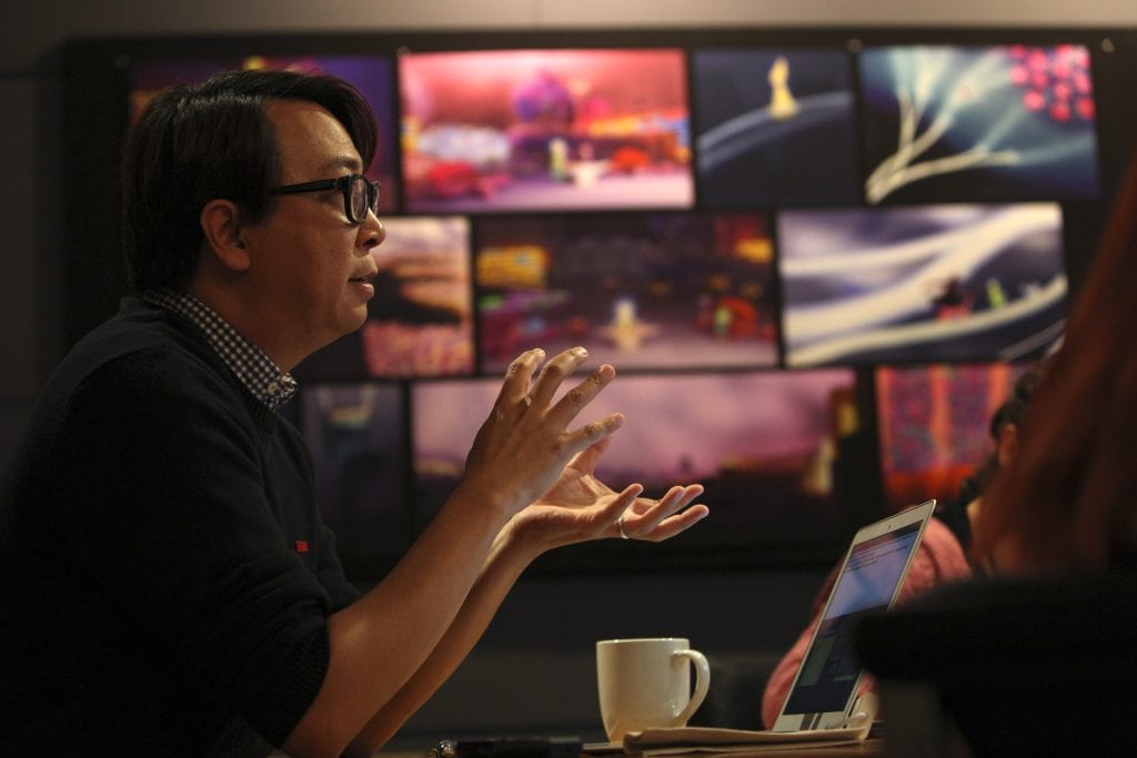 Director of Photography - Camera Patrick Lin, at Pixar Animation Studios in Emeryville, Calif. (Photo by Deborah Coleman / Pixar)