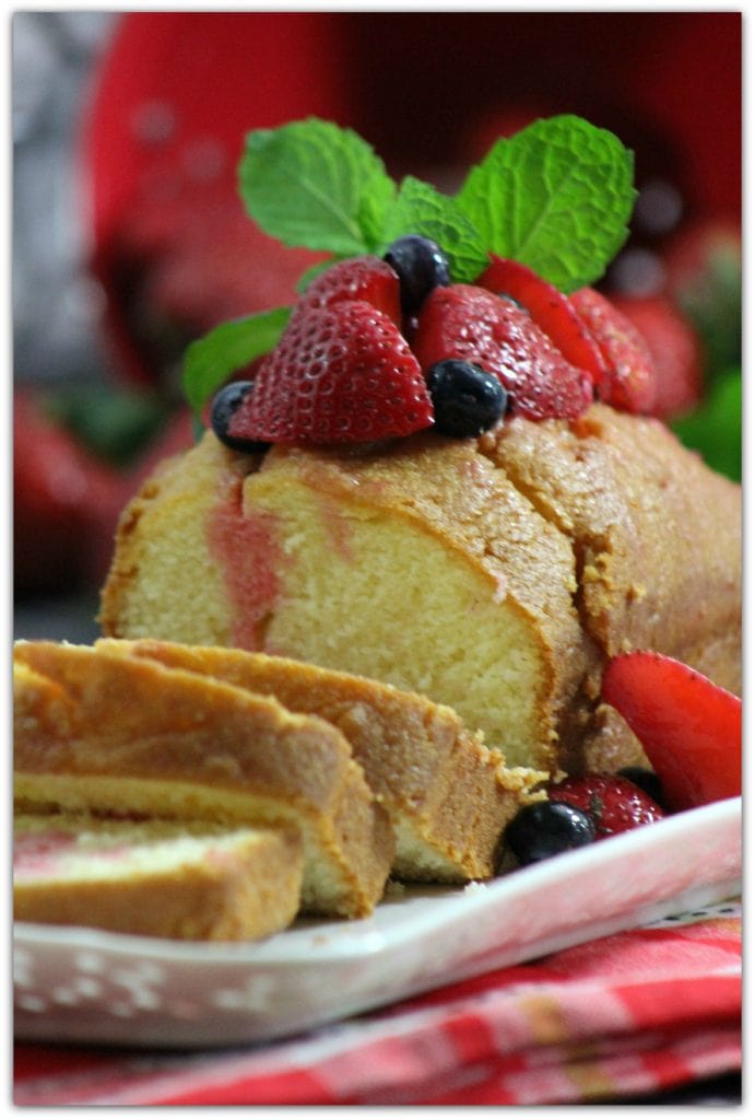 Pound cake is such a versatile dessert! Serve it with berries for some extra vitamin C! Fruit topped desserts just scream summer, don't they? I love recipes that are this easy, too. Enjoy!