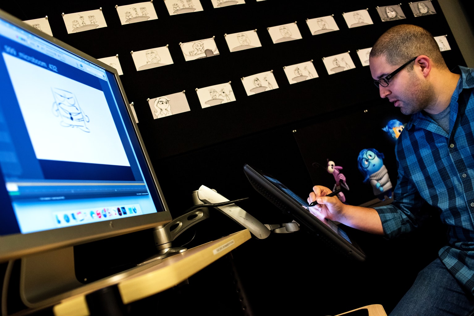 The "Inside Out" Long Lead Press Day, including presentations by Story Supervisor Josh Cooley, as seen on March 31, 2015 at Pixar Animation Studios in Emeryville, Calif. (Photo by Marc Flores / Pixar)
