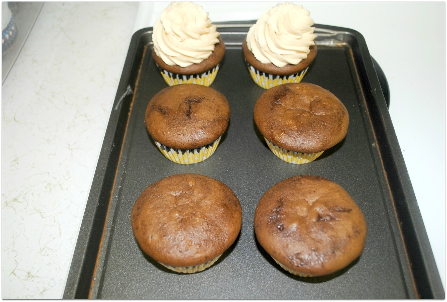 Cupcakes just out of oven.