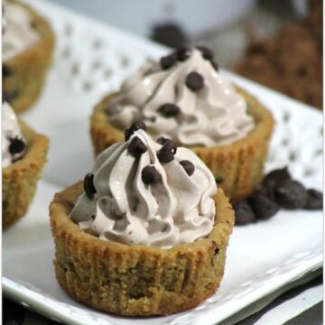What's better than a chocolate chip cookie? A chocolate chip cookie cup with chocolate mouse in it! This recipe is easy, and you will be a rock star when serving these at your next party!