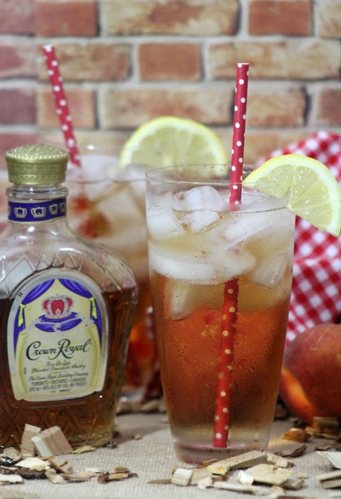 This Crown royal Peach Cocktail is the bomb! I've never been much of a whisky drinker, but this is so good with the Peach Schnapps! I might try to muddle a peach the next time! Either way, this will lift your spirits!