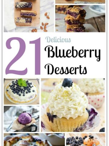 Blueberries are my favorite berry, and these delicious recipes will give you plenty to choose from. Easy recipes are my favorite kind, and most of these desserts are very easy to make. These are perfect for your next party. Who wants to be in the kitchen when you can be enjoying your family and friends instead?
