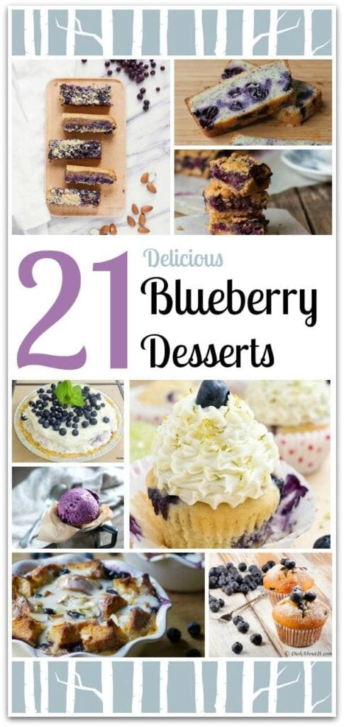 Blueberries are my favorite berry, and these delicious recipes will give you plenty to choose from. Easy recipes are my favorite kind, and most of these desserts are very easy to make. These are perfect for your next party. Who wants to be in the kitchen when you can be enjoying your family and friends instead?