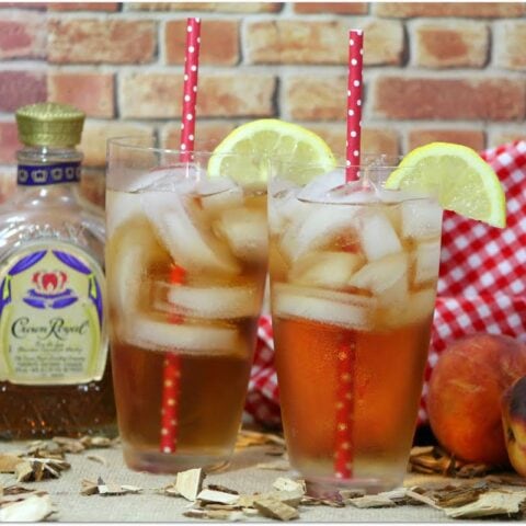 This Crown royal Peach Cocktail is the bomb! I've never been much of a whisky drinker, but this is so good with the Peach Schnapps! I might try to muddle a peach the next time! Either way, this will lift your spirits!