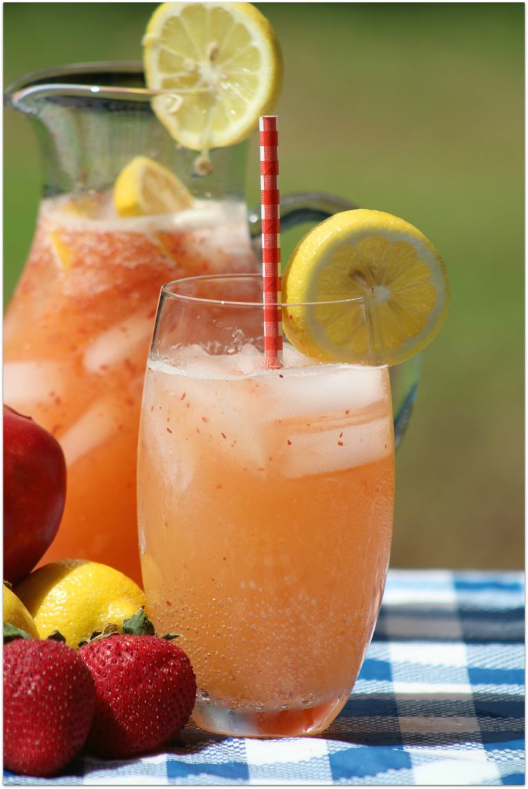 Strawberry Nectarine Lemonade - Food Fun & Faraway Places