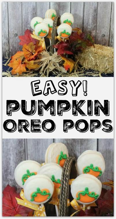  You’ve probably seen those adorable little dessert pops you can get in your favorite coffee shop or bakery that sell for a couple of dollars each. These Pumpkin Oreo Pops are such an easy dessert recipe, you can totally DIY! Get the kids in the kitchen with you to help make these delicious cookie pops on a stick! These directions can be used for all kinds of holiday recipes, but this one is perfect for Halloween and all the way through Thanksgiving! They are also a fabulous gift idea! 