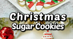 Image of Christmas cookies and ornaments.