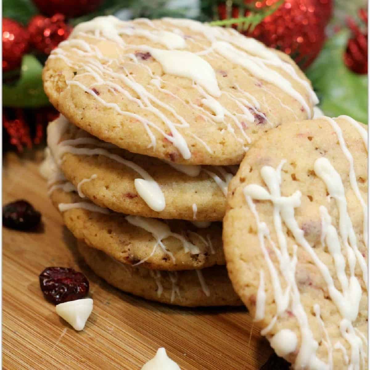Cranberry Cookies with White Chocolate