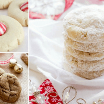 Christmas Cookie Exchanges are so much fun, and I’ve put together a round up of some of my favorite Christmas recipes. Cookies are always a perfect dessert idea and make a great gift idea, too! Need a hostess gift? Put a dozen cookies in a gift bag along with the recipe! Let your hostess know they can be frozen for a treat after the holidays, too!