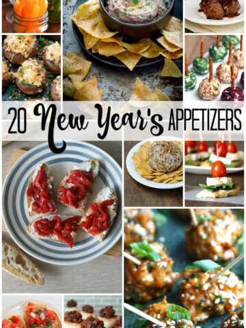 Looking for New Year's Eve appetizers? You've found 20! I'm always looking for new and easy recipes for parties, and these recipes are from some of the best food bloggers out there!