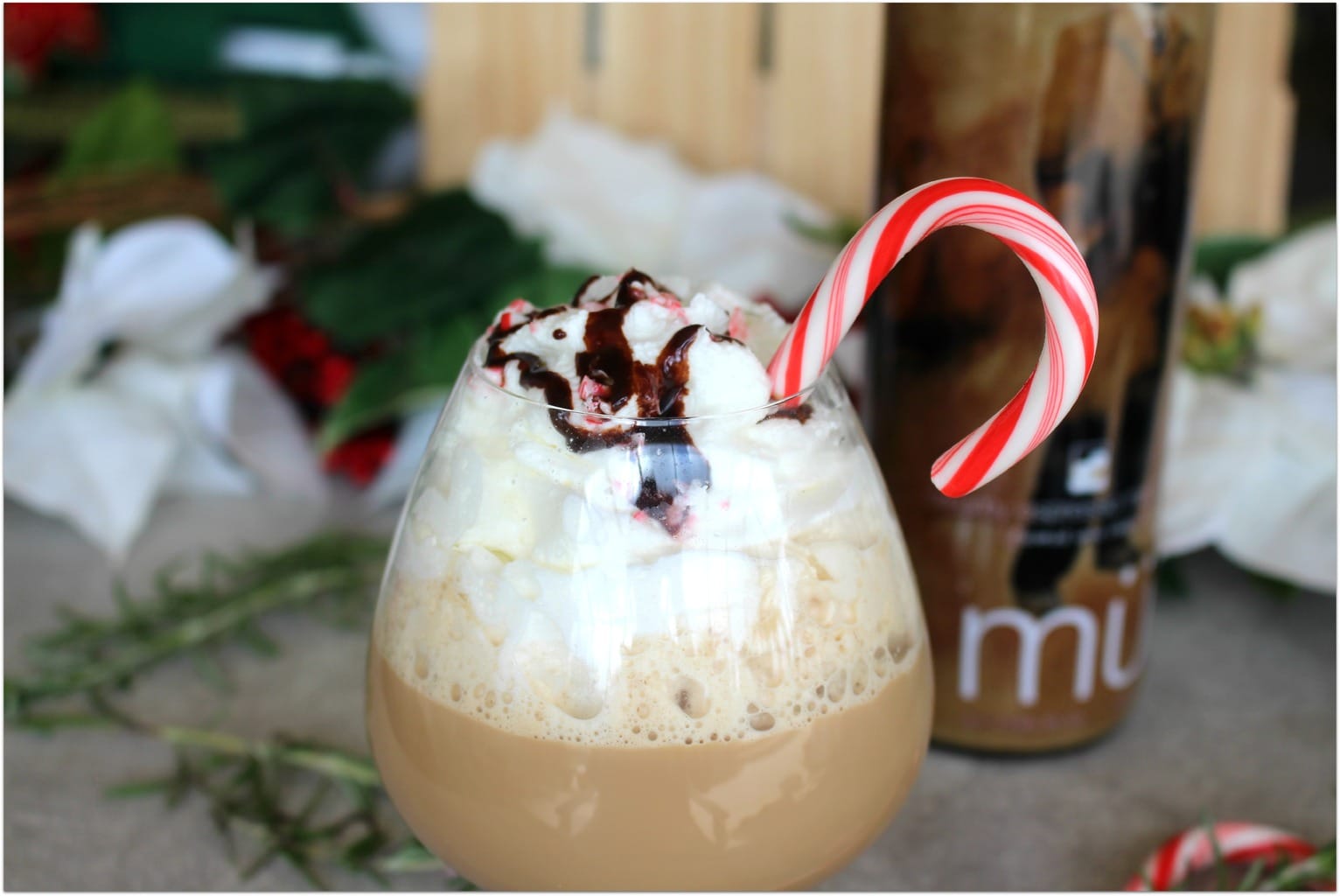 Looking for an easy dessert recipe? You’ve found it! This Spiked Mocha Cappuccino is so delicious and such an easy recipe! A drizzle of chocolate gives it that mocha flavor, and the peppermint adds holiday cheer! 