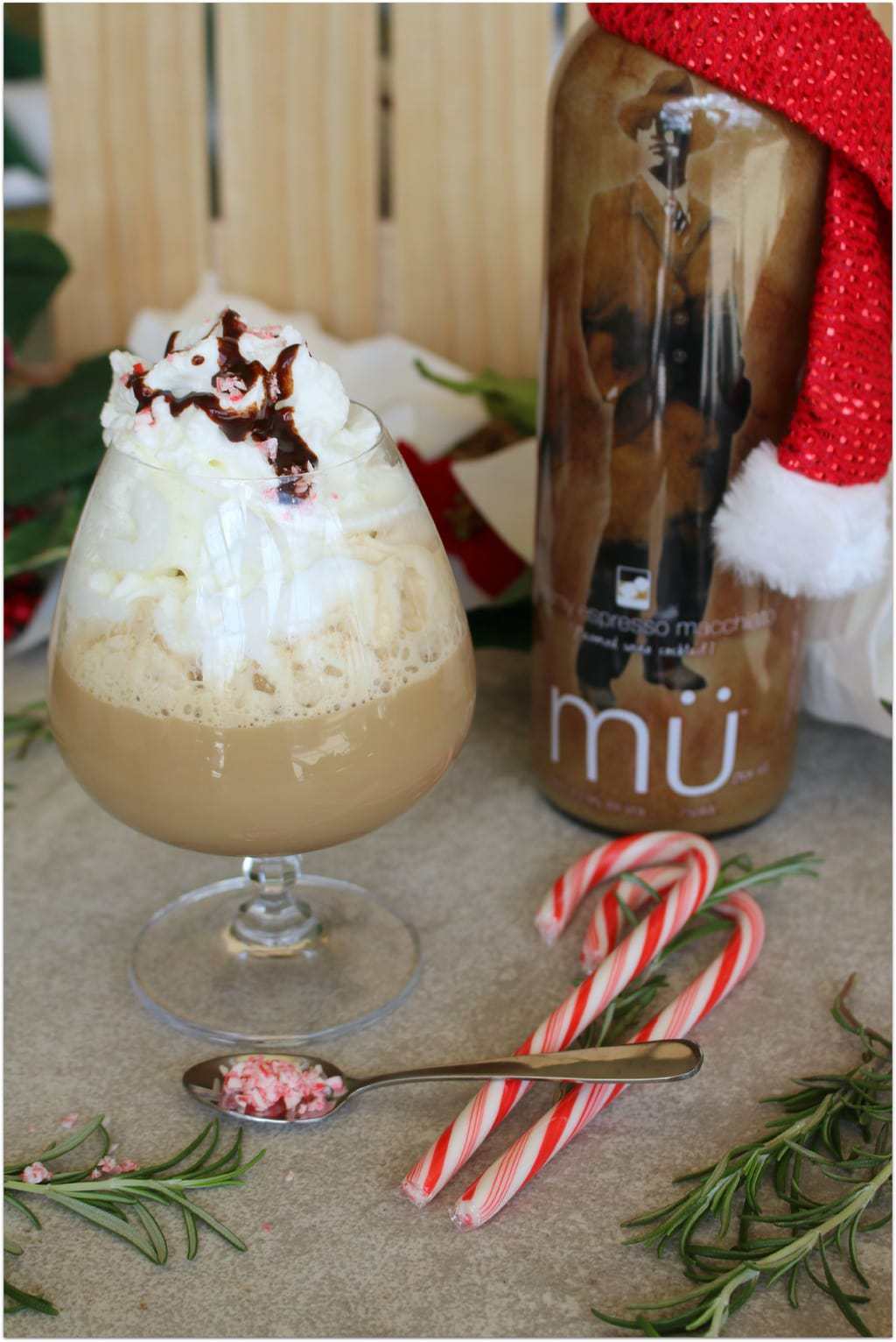 Looking for an easy dessert recipe? You’ve found it! This Spiked Mocha Cappuccino is so delicious and such an easy recipe! A drizzle of chocolate gives it that mocha flavor, and the peppermint adds holiday cheer!