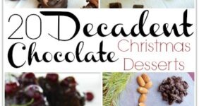 These 20 Decadent Chocolate Christmas Desserts will have you wanting to make every one! I search for dessert recipes every holiday, and I've found some amazing treats this year!