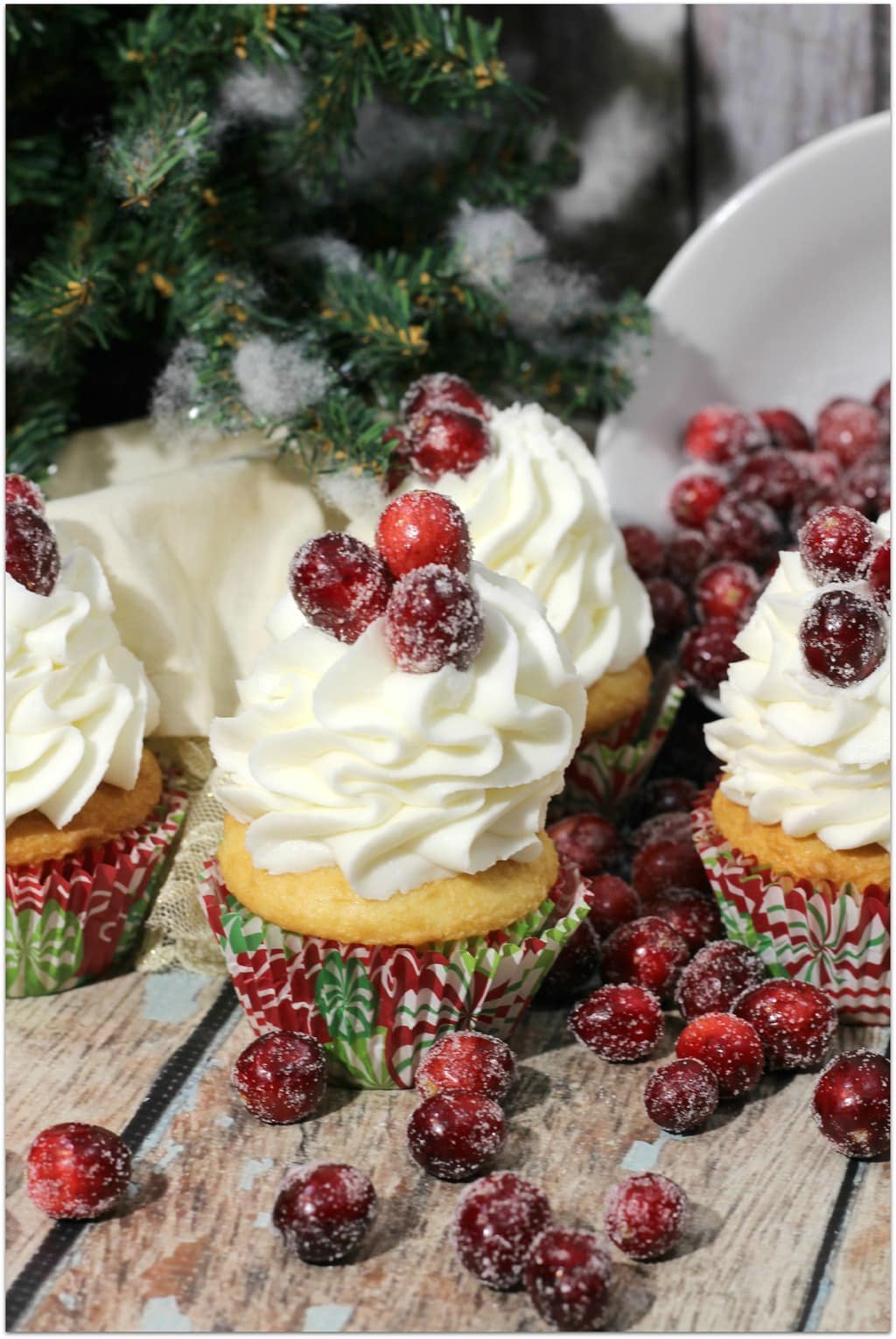 I love cranberry anything, and these Cranberry Bliss Cupcakes are the perfect Christmas dessert! I think cupcakes are the perfect sweet treat after a meal and I love them for school parties, too! This recipe has a couple of extra steps, but it's worth it in the end! You will love the results!