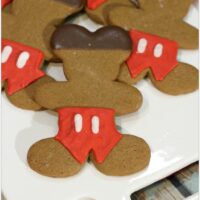 These Mickey Mouse Gingerbread Cookies are the perfect recipe for that class party! Who doesn't love Mickey Mouse? Cookies are the easiest dessert to make and transport! You'll be a rock star mom when this dessert shows up!