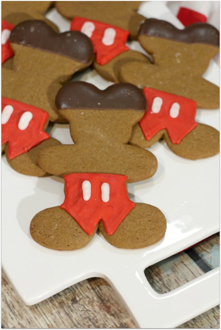 Gingerbread Mickey Mouse Cookies