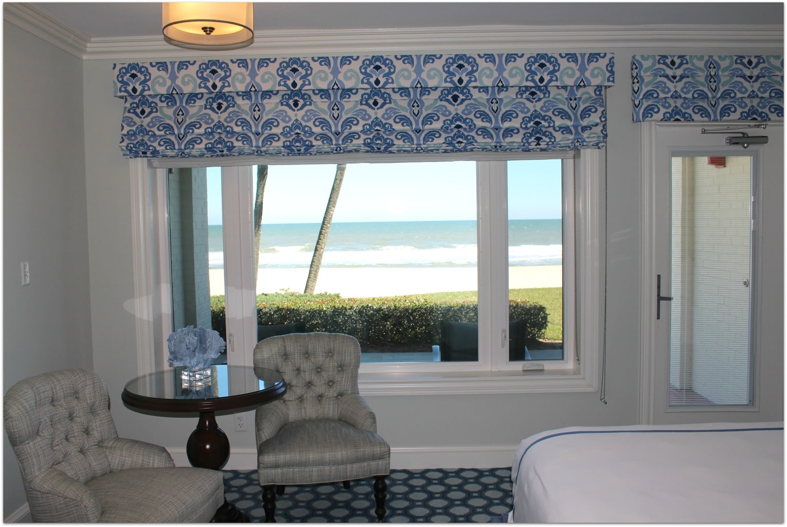 Our room at the Ponte Vedra Inn and spa was spectacular, with comfortable beds, a gorgeous view of the ocean and incredibly soft robes.