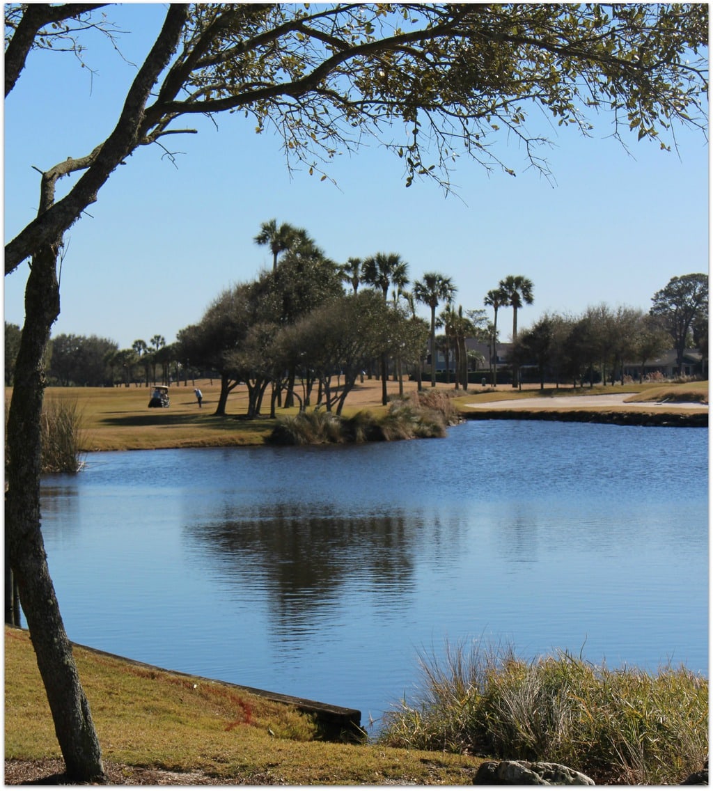 Lake at a golf resort in Florida