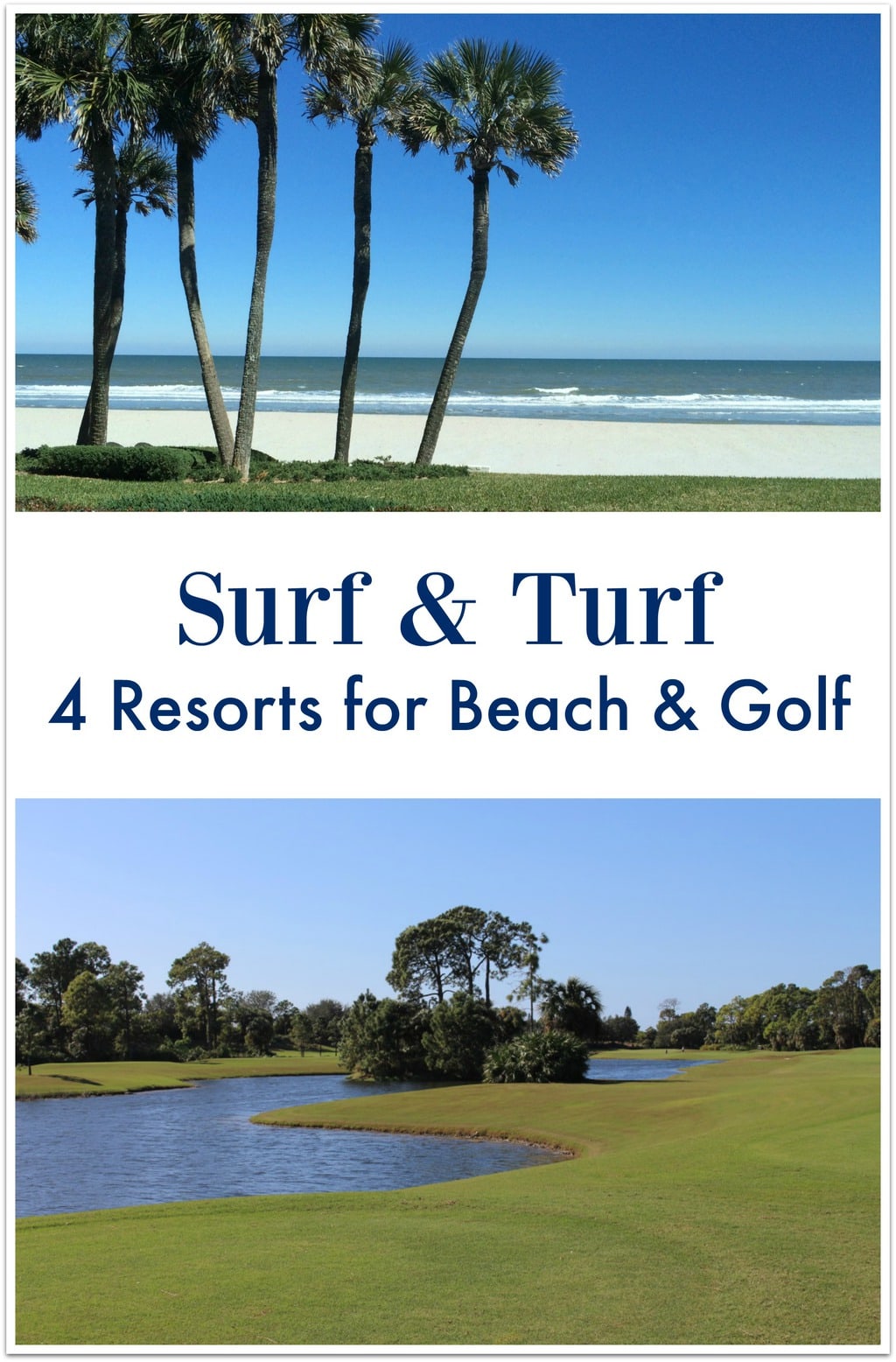 I've found 4 Florida resorts where you can hit the beat and play 18 holes in the same day! Check this out and start planning your next Florida Vacation!