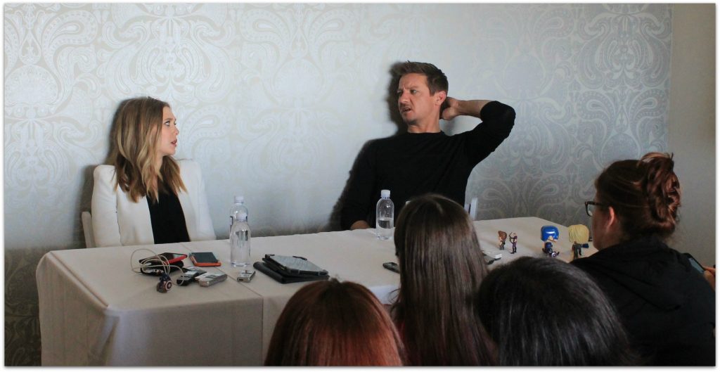 Interviewing Hawkeye and Scarlet Witch from Captain America Civil War