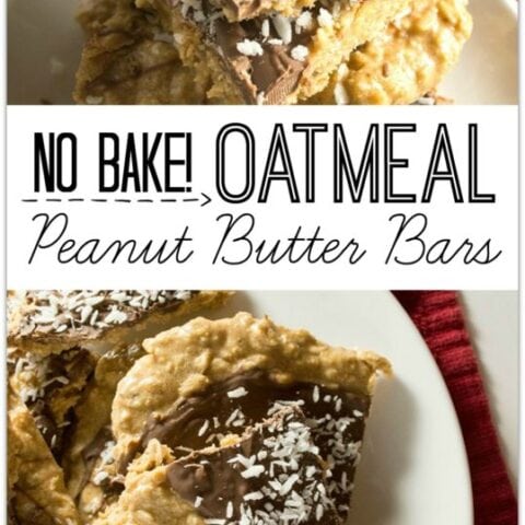 No-Bake Oatmeal Peanut Butter Bars