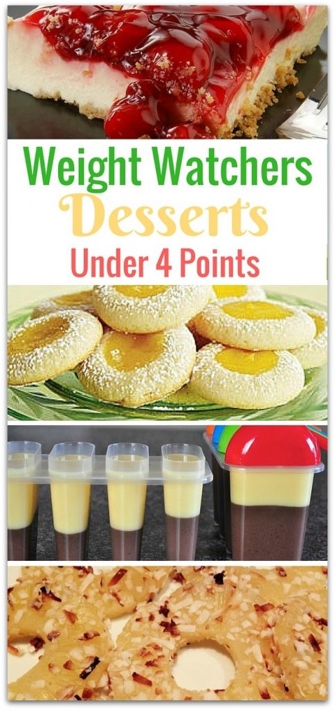 I had no idea there were so many weight watchers desserts under 4 points. My biggest challenge with trying to lose weight is wanting a little something sweet.