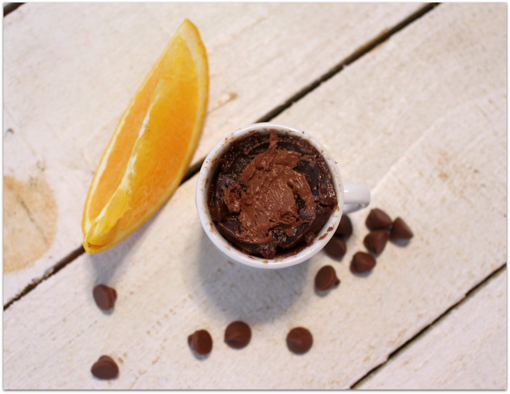 What could be better than a hot chocolate brownie mug cake shot? Add a hint of orange, and this dessert becomes heavenly.