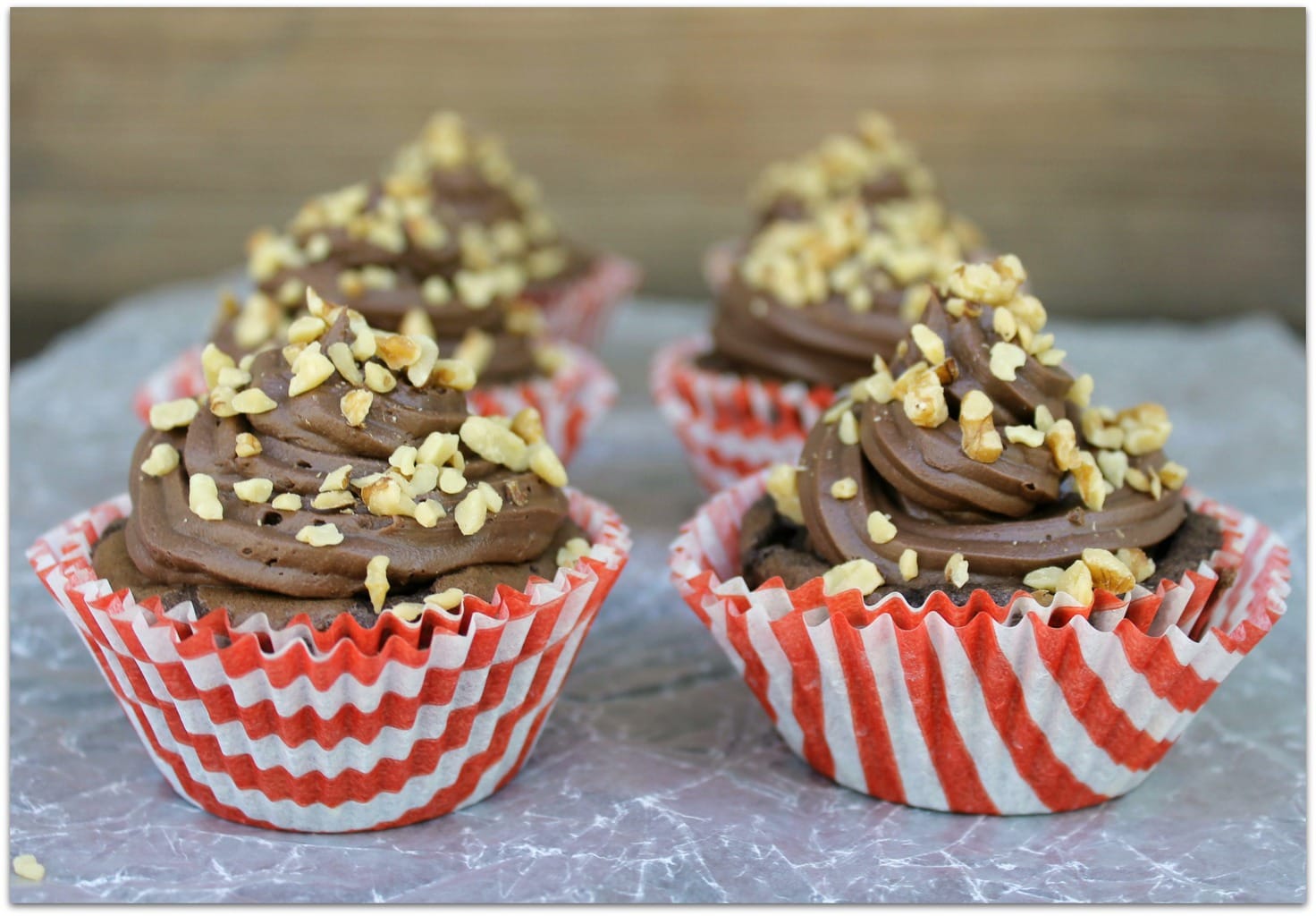 These Banana Nut Fudge Brownie Cupcakes are the perfect snack for after school. They also make a great dessert to serve after dinner or bring to parties.