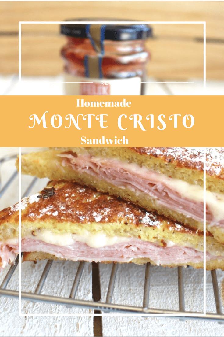 If you've had the Monte Cristo Sandwich, you know it's made like French toast. Slices of ham and Swiss cheese between two slices of bread, dipped in egg batter, browned, and sprinkled with powdered sugar. To top it off, there is a dipping sauce. |sandwich| dinner recipes | lunch recipes | ham recipes |
