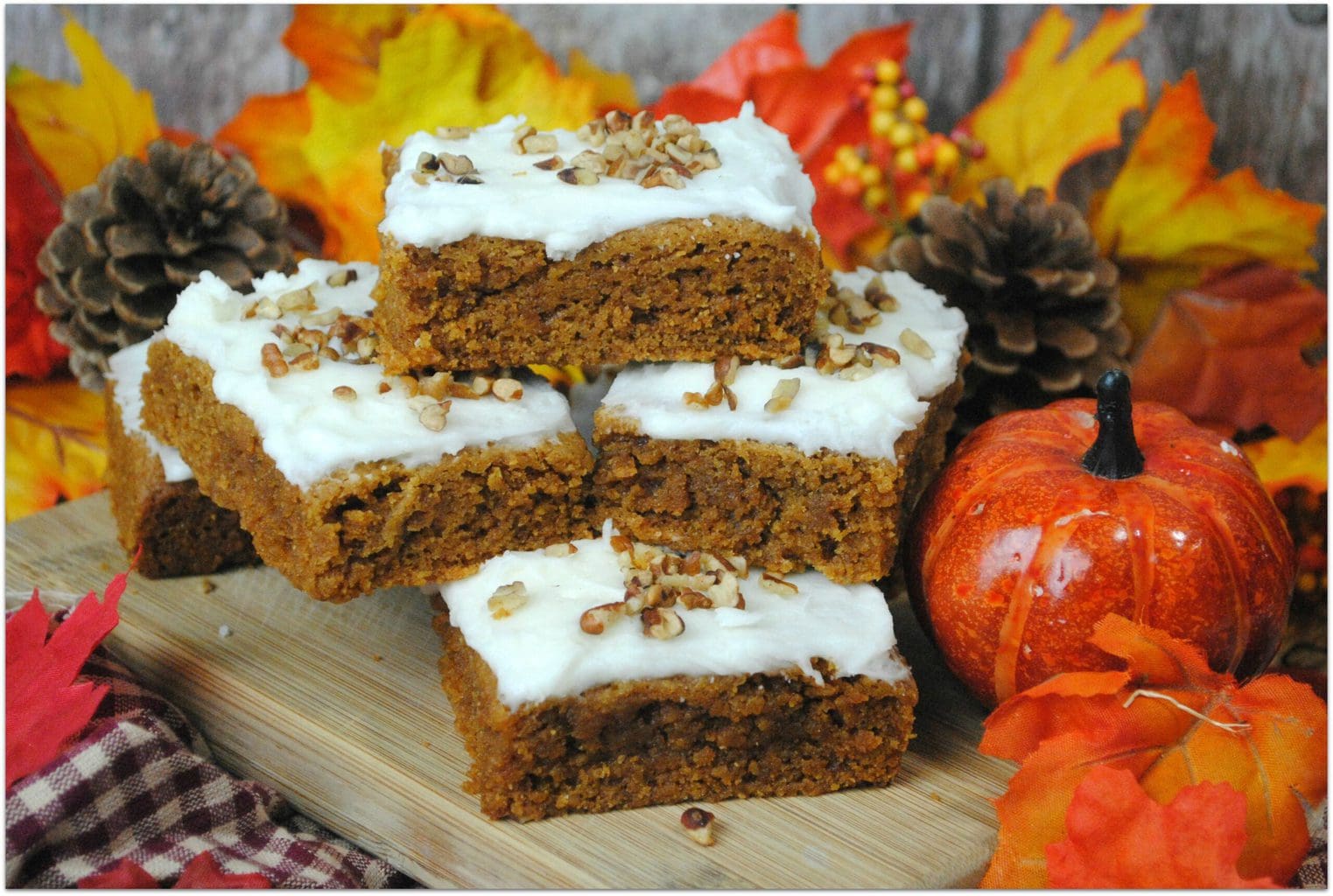 Decadent Pumpkin Bar with Cream Cheese Frosting