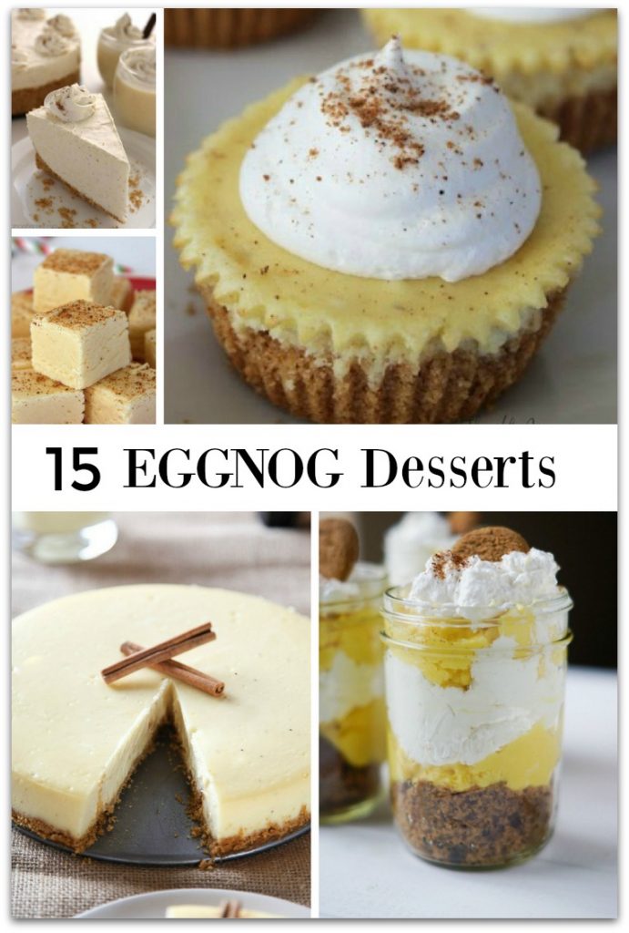 As much as I enjoy eggnog when the holidays roll around, I've never thought about making eggnog desserts. In fact, I've never even seen an eggnog dessert at a party
